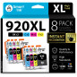 Smart Ink Cartouche d’Encre Compatible pour HP 920 XL 920XL Pack de 8 (2 Noir, 2 Cyan, 2 Magenta, 2 Jaune) Compatibles pour HP O