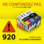 Smart Ink Cartouche d’Encre Compatible pour HP 920 XL 920XL Pack de 8 (2 Noir, 2 Cyan, 2 Magenta, 2 Jaune) Compatibles pour HP O