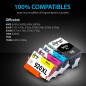 Smart Ink Cartouche d’Encre Compatible pour HP 920 XL 920XL Pack de 8 (2 Noir, 2 Cyan, 2 Magenta, 2 Jaune) Compatibles pour HP O
