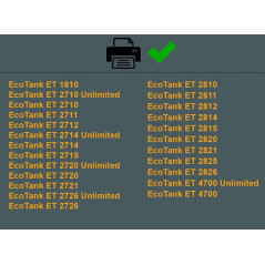 Amaprint Encre compatibles avec Epson 104 pour EcoTank ET-4800 ET-2871 ET-2870 ET-2862 ET-2861 ET-2811 (8 Bouteilles d'encre de