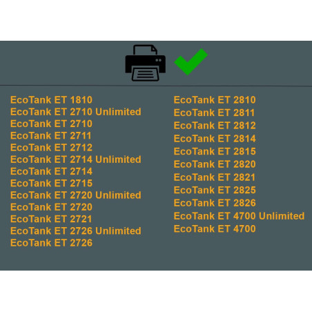 Amaprint Encre compatibles avec Epson 104 pour EcoTank ET-4800 ET-2871 ET-2870 ET-2862 ET-2861 ET-2811 (8 Bouteilles d'encre de