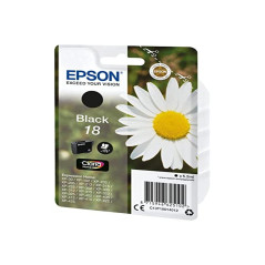 Epson 18 Pâquerette Noir, Cartouche d'encre d'origine, XP-30 XP-102 XP-202 XP-205 XP-212 XP-215 XP-225 XP-302 XP-305 XP-312 XP-3