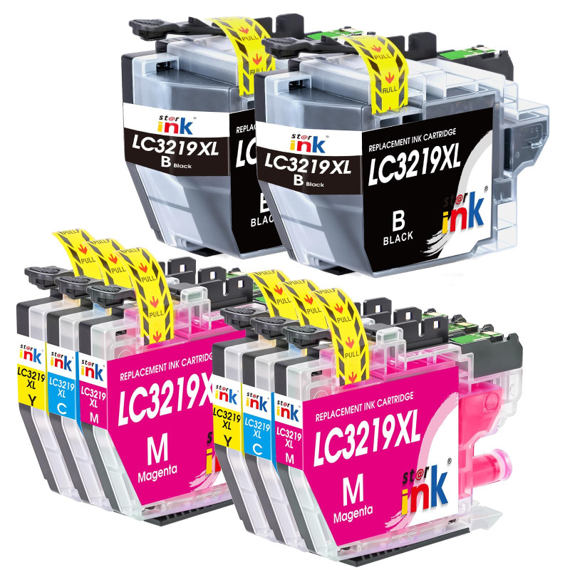 Starink LC3219XL LC3217 Cartouche d'encre Compatible pour Brother MFC-J5335DW, J5330DW, J6930DW, J5730DW, J6530DW (8 Pack)
