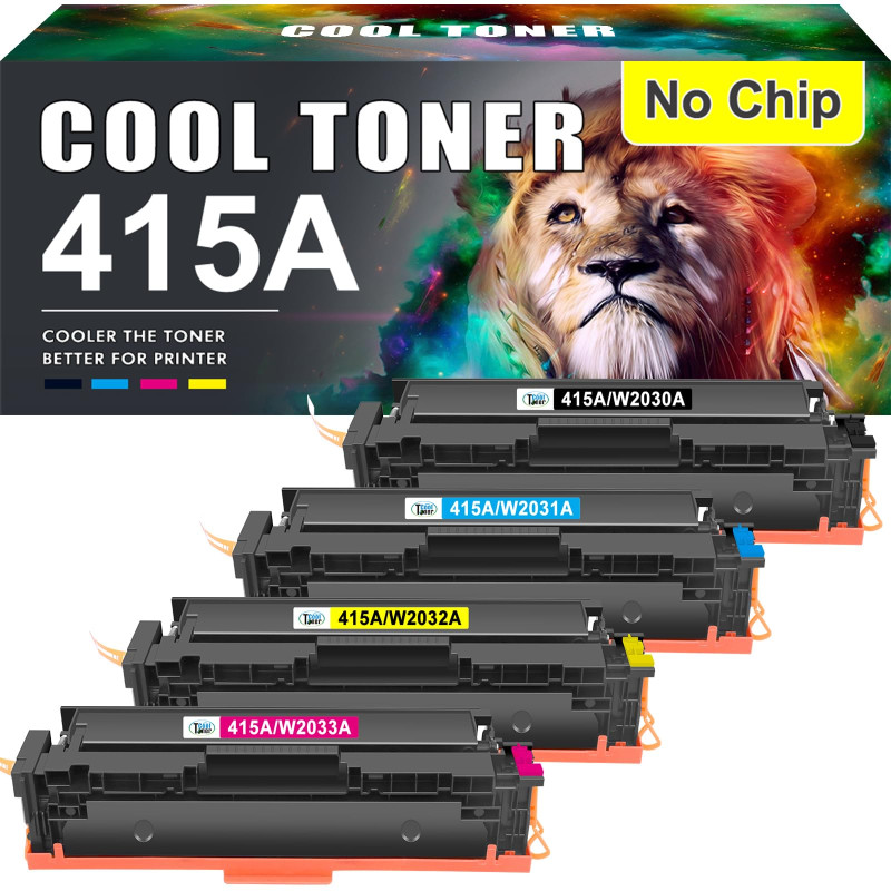 Cool Toner Compatible pour HP 415A 415X Toner Color LaserJet Pro MFP M479fdw M479fnw M479fdn M479dw M454dn M454dw M479 W2030A W2
