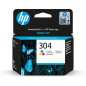 HP 304 Cartouche d'Encre Trois Couleurs Authentique (N9K05AE), Tri-Colour HP 304 Cartouche d'Encre Trois Couleurs Authentique (N9K05AE), Tri-Colour
