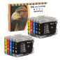 D&C Cartouche d'encre Compatible pour Brother LC-970 LC-1000 XL pour Brother DCP-130C DCP-135C DCP-150C DCP-330C DCP-350C DCP-35
