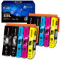 Uniwork Lot de 10 Cartouches d'encre compatibles avec Epson 33 XL Uniwork Lot de 10 Cartouches d'encre compatibles avec Epson 33 XL