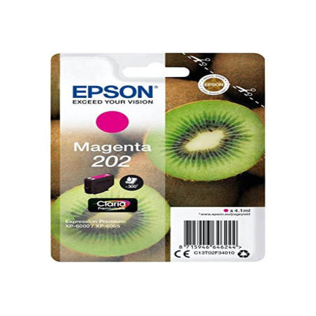Epson Singlepack Magenta 202 Claria Premium Ink, +31203145000 (Claria Premium Ink)