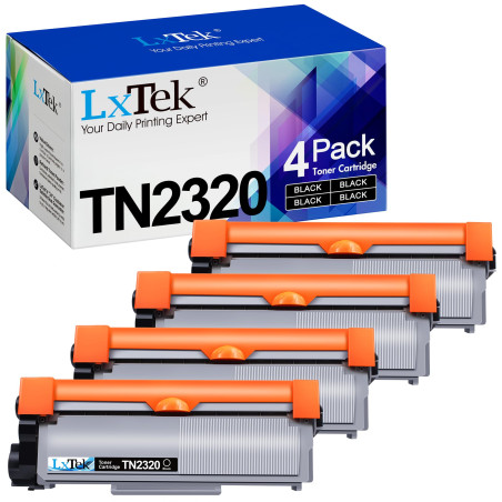 LxTek Compatible Cartouche de Toner Remplacement pour Brother TN2320 TN2310 pour DCP-L2520DW MFC-L2720DW MFC-L2700DW MFC-L2700DN
