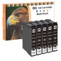 D&C 5x Cartouches d'encre Remplacement pour Epson 16 16XL pour Epson Workforce WF-2750 WF-2760 WF-2660 WF-2650 WF-2630 WF-2540 W