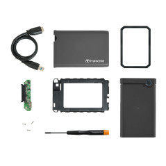 Transcend StoreJet SJ25CK3 Kit boîtier 2,5" SATA III SSD/HDD USB 3.1 Gen 1 - TS0GSJ25CK3