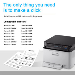 CLT-K404S Cartouche de Toner K404S Remplacement pour Toner Samsung CLT-K404S P404C pour Samsung Xpress SL C480w C480 C480fw C480