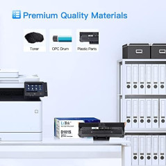 LxTek Compatible Cartouches de Toner Remplacement pour Samsung MLT-D101S pour ML-2160 ML-2165 ML-2165W ML-2168 SCX-3405W SCX-340