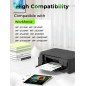 Jettruemedia 16XL Cartouches d'encre Remplacement pour 16 XL avec Workforce WF-2510 WF-2010 WF-2750 WF-2760 WF-2630 WF-2660 WF-2