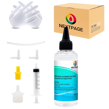 Nettoyeur de tête d'impression - 100 ml - Liquide de nettoyage pour tête d'impression Epson HP Canon Brother - Pour imprimante j