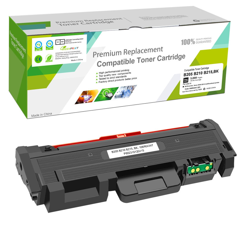 GREENPRINT Cartouche de Toner Compatible B205 B210 B215 Noire Haute Capacité 3000 Pages pour imprimante Xerox B215DNI B205NI B21 GREENPRINT Cartouche de Toner Compatible B205 B210 B215 Noire Haute Capacité 3000 Pages pour imprimante Xerox B215DNI B205NI B21