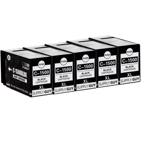 Supply Guy 5 Cartouches d'encre Compatible avec Canon PGI-1500XL Noir pour Canon Maxify MB2000 MB2050 MB2100 MB2150 MB2155 MB230