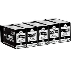 Supply Guy 5 Cartouches d'encre Compatible avec Canon PGI-1500XL Noir pour Canon Maxify MB2000 MB2050 MB2100 MB2150 MB2155 MB230