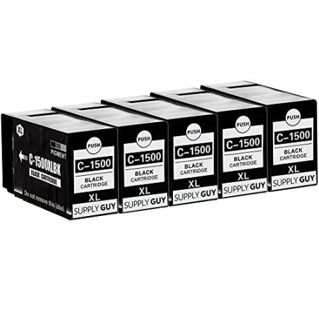 Supply Guy 5 Cartouches d'encre Compatible avec Canon PGI-1500XL Noir pour Canon Maxify MB2000 MB2050 MB2100 MB2150 MB2155 MB230
