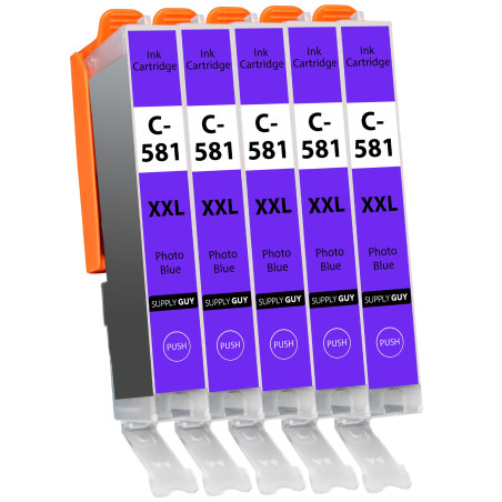Supply Guy 581XXL Cartouches Photo Bleu compatibles avec Canon CLI-581 XXL pour TS8150 TS8250 TS8350 TS8350a TS8351 TS8351a TS83