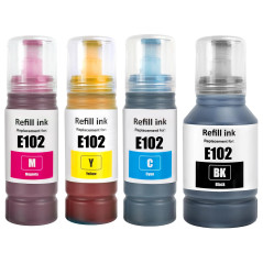 LAIPENG 102 Encre Compatible avec Epson 102 pour EcoTank ET-2700 ET-2750 ET-2751 ET-2756 ET-2850 ET-2851 ET-2856 ET-3700 ET-3750