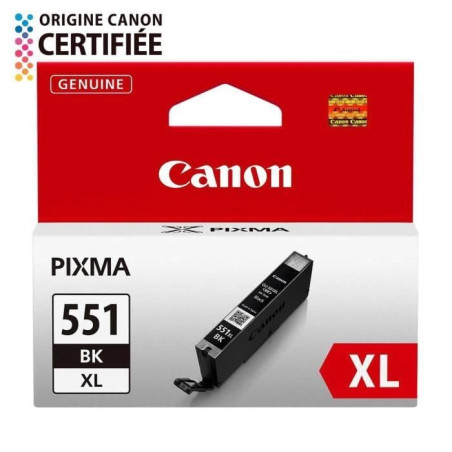 Canon CLI-551XL Cartouche BK Noire XL (Emballage carton)
