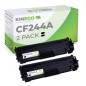 Kineco CF244A 44A Toner Compatible pour HP LaserJet Pro M15w Toner pour LaserJet Pro MFP M28w Toner M28a M15a,Pack de Deux Noirs Kineco CF244A 44A Toner Compatible pour HP LaserJet Pro M15w Toner pour LaserJet Pro MFP M28w Toner M28a M15a,Pack de Deux Noirs