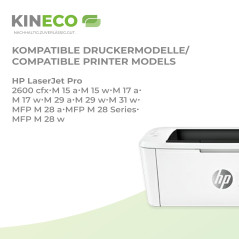 Kineco CF244A 44A Toner Compatible pour HP LaserJet Pro M15w Toner pour LaserJet Pro MFP M28w Toner M28a M15a,Pack de Deux Noirs