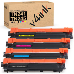 v4ink TN241 TN245 Cartouche de Toner Remplacement Compatible pour TN-241 TN-245 Brother HL-3140CW HL-3170CDW HL-3150CDW MFC-9340