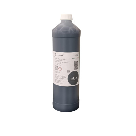 Encre Noire BK 1000 ML pour Canon G-Tank, Epson ECOTANK, HP Smart Tank et Brother Tank. Recharge de Cartouche, Encre Compatible,