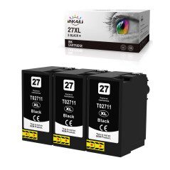 INK4U 27XL Cartouches d'encre Compatibles pour Epson 27 27XL Remplacement pour Epson Workforce WF-7620 WF-3620 WF-7720 WF-7710 W