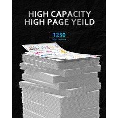 INK4U 27XL Cartouches d'encre Compatibles pour Epson 27 27XL Remplacement pour Epson Workforce WF-7620 WF-3620 WF-7720 WF-7710 W