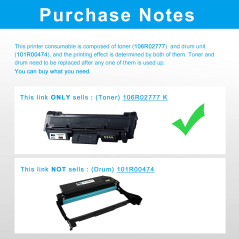 LCL Cartouche de Toner Compatible Noir 106R02777 106R02775 Phaser 3260DI Phaser 3260DNI WorkCentre 3215NI WorkCentre 3225DNI Rem