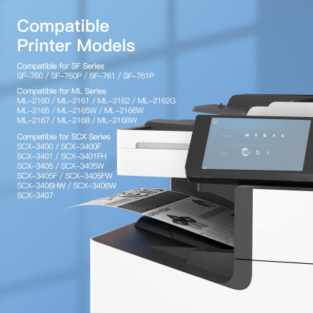 GPC Image D101S Cartouche de Toner Compatible pour MLT-D101S pour SCX-3405 SCX-3405W ML-2165 ML-2165W SF-760P ML-2160 ML-2161 ML