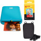 KODAK Step Imprimante Imprimante photo mobile sans fil avec technologie Zinc (Bleu) Kit de voyage KODAK Step Imprimante Imprimante photo mobile sans fil avec technologie Zinc (Bleu) Kit de voyage