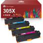 Toner Kingdom Remanufacturée Cartouche de Toner Compatible pour HP 305X pour HP LaserJet Pro 400 Color MFP M475dn MFP M475dw M45 Toner Kingdom Remanufacturée Cartouche de Toner Compatible pour HP 305X pour HP LaserJet Pro 400 Color MFP M475dn MFP M475dw M45