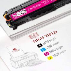 Toner Kingdom Remanufacturée Cartouche de Toner Compatible pour HP 305X pour HP LaserJet Pro 400 Color MFP M475dn MFP M475dw M45