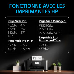 Smart Ink Cartouche d’Encre Compatible pour HP 973X 973 (2 Noir Multipack) pour HP PageWide Pro 477dw 577dw 452dw 477dn 452dn 57