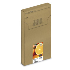 Epson 33XL Cyan Oranges High Yield, Genuine, Claria Premium Ink