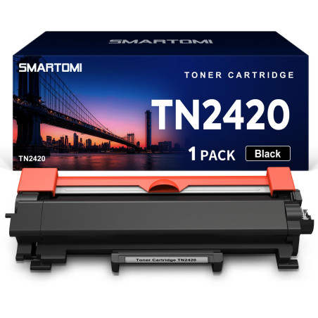 SMARTOMI TN2420 Cartouche de Toner Compatible pour Brother DCP-L2530DW MFC-L2710DW HL-L2350DW DCP-L2510D HL-L2375DW MFC-L2730DW