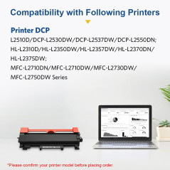 SMARTOMI TN2420 Cartouche de Toner Compatible pour Brother DCP-L2530DW MFC-L2710DW HL-L2350DW DCP-L2510D HL-L2375DW MFC-L2730DW