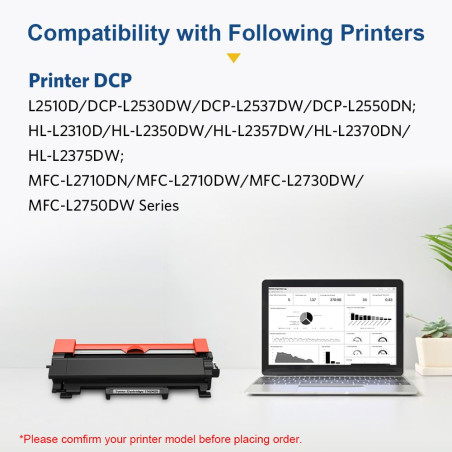 SMARTOMI TN2420 Cartouche de Toner Compatible pour Brother DCP-L2530DW MFC-L2710DW HL-L2350DW DCP-L2510D HL-L2375DW MFC-L2730DW
