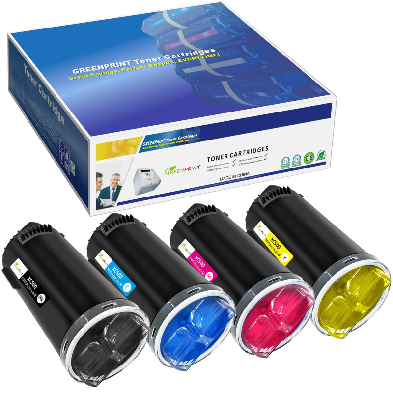 4 Paquets Cartouches de Toner Compatibles pour Xerox C500 C505 Séries (Noir Cyan Magenta Jaune) 5000 Pages pour Noir et 2400 Pag 4 Paquets Cartouches de Toner Compatibles pour Xerox C500 C505 Séries (Noir Cyan Magenta Jaune) 5000 Pages pour Noir et 2400 Pag