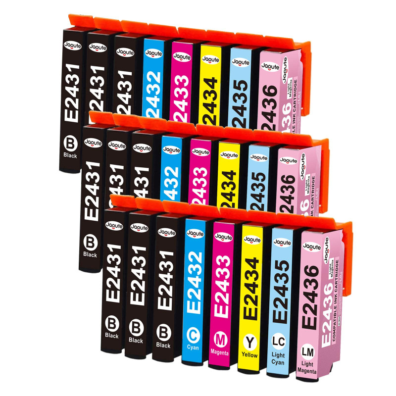 24XL Cartouches d'encre Compatible avec Epson 24XL 24 Cartouches d'encre Multipack pour Epson Expression Photo XP-850 XP-750 XP-