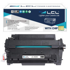 LCL Cartouche de Toner Compatible 55A CE255A (1 Noir) Remplacement pour HP LaserJet Enterprise P3010 P3011 P3015 P3016 P3015d P3