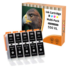 Starlet24 Cartouches d'encre compatibles avec Canon PGI-550 PGBK pour Pixma IP7250 IP8750 IX6850 MG5450 MG5550 MG5650 MG5655 MG6