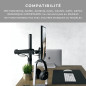 HumanCentric Adaptateur de Montage VESA Compatible avec Les moniteurs MSI Optix MAG341CQ, AG32C, AG32CQ, G24C, G27C, G27C2