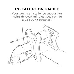 HumanCentric Adaptateur de Montage VESA Compatible avec Les moniteurs MSI Optix MAG341CQ, AG32C, AG32CQ, G24C, G27C, G27C2