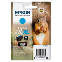 Epson 378XL 9.3ml 830pages Cyan Cartouche d'encre - Cartouches d'encre (Epson, 378XL, Cyan, Expression Photo XP-8500, XP-8505 Ex