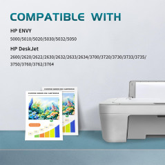 ZIPRINT Remanufacturées 304 XL Cartouches Remplacement pour Cartouches d'encre HP 304 XL pour HP Envy 5010 5020 5030 DeskJet 262